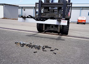 Fork Lift Mounted Magnetic Sweeper
