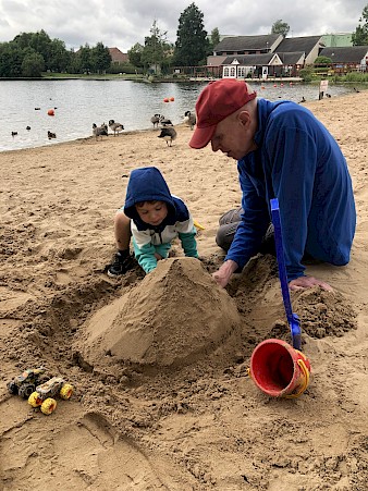 Neil Fowler with grandson